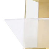 Doll Display Case ABS Transparent Stackable Clear Display Box Toy Storage Stand for Mini Figures Collectibles Large Yellow