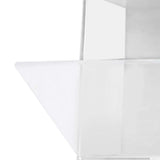 Doll Display Case ABS Transparent Stackable Clear Display Box Toy Storage Stand for Mini Figures Collectibles Large White