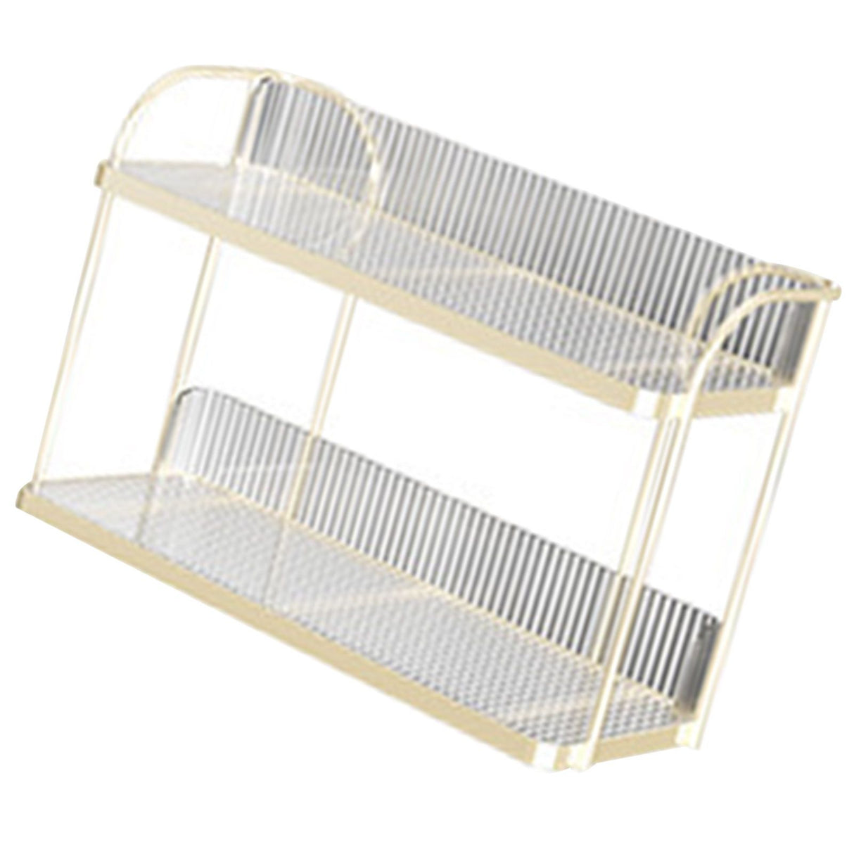 Transparent Double Layer Storage Rack Desktop Cosmetic Storage Rack Accessories Organizer for Bedroom