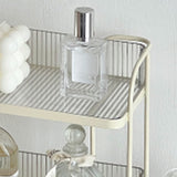 Transparent Double Layer Storage Rack Desktop Cosmetic Storage Rack Accessories Organizer for Bedroom