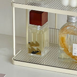 Transparent Double Layer Storage Rack Desktop Cosmetic Storage Rack Accessories Organizer for Bedroom - Extra Image