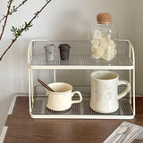 Transparent Double Layer Storage Rack Desktop Cosmetic Storage Rack Accessories Organizer for Bedroom - Extra Image