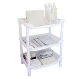3 Tier Bathroom Countertop Organizer Detachable Multifunctional Makeup Storage Shelf Rack for Bathroom Kitchen Bedroom