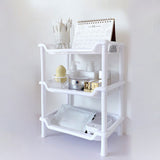 3 Tier Bathroom Countertop Organizer Detachable Multifunctional Makeup Storage Shelf Rack for Bathroom Kitchen Bedroom