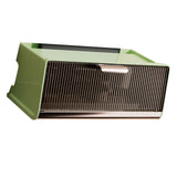 Wall Mounted WIFI Router Storage Box Great Capacity Power Strip Power Socket Cable Storage Case for Home Cyan Middle Size 30x13.5x12.5cm/11.8x5.3x4.9in - Front View
