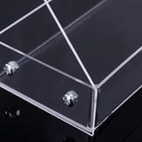 Desktop Lipstick Storage Box Plastic Transparent Makeup Storage Display Case for Perfume Nail Polish - Close-Up Angle