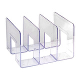 Handbag Organizer Household Transparent Bag Storage Rack Bed Room PC Mini Purse Shelf 3 Section - Top-Down View
