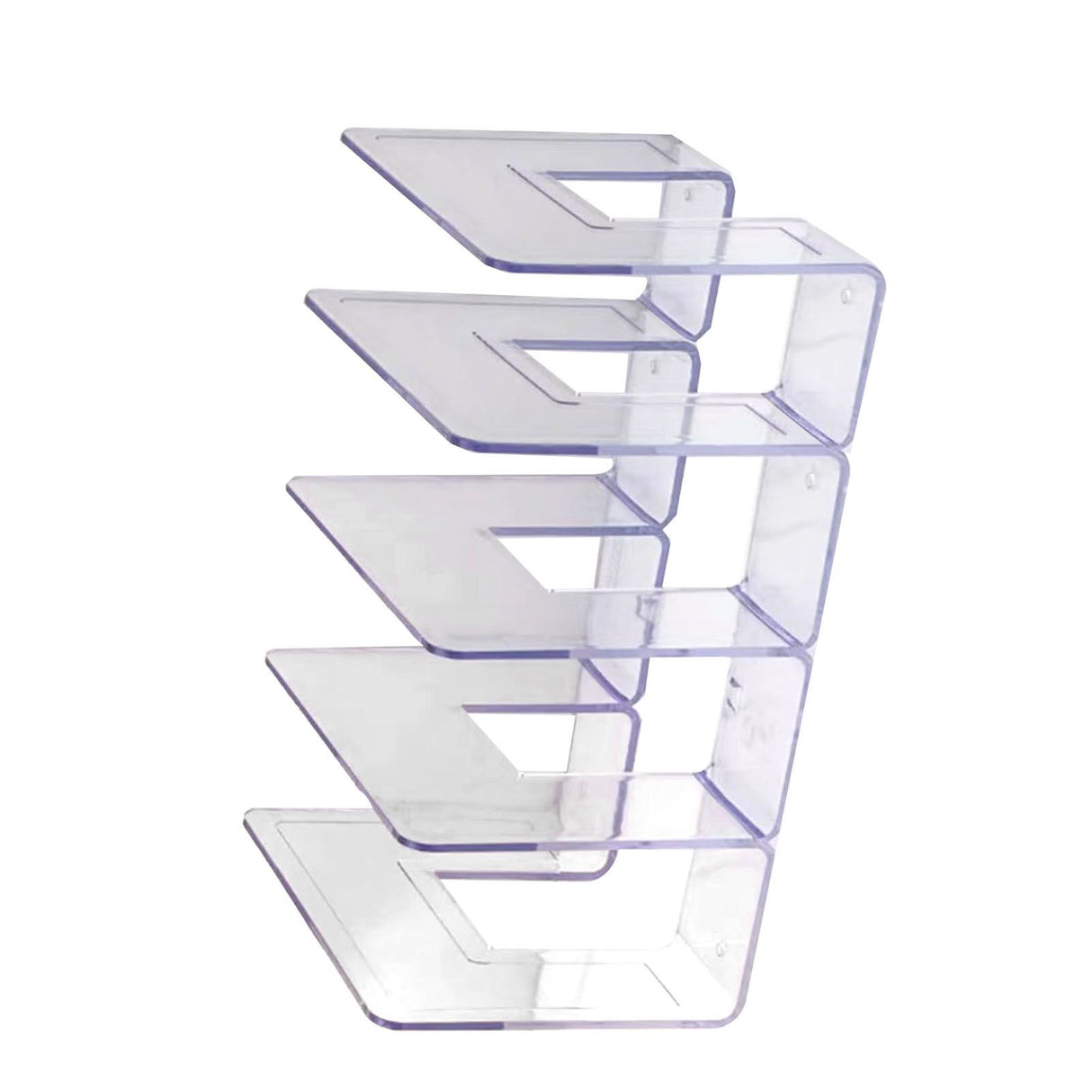 Handbag Organizer Household Transparent Bag Storage Rack Bed Room PC Mini Purse Shelf 4 Section