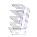 Handbag Organizer Household Transparent Bag Storage Rack Bed Room PC Mini Purse Shelf 4 Section - Top-Down View