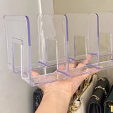 Handbag Organizer Household Transparent Bag Storage Rack Bed Room PC Mini Purse Shelf 4 Section