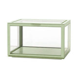 Figure Organizer Desktop Doll Acrylic Display Cabinet High Transparency Sealed Dustproof Show Case Light Green