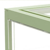 Figure Organizer Desktop Doll Acrylic Display Cabinet High Transparency Sealed Dustproof Show Case Light Green - Extra Image