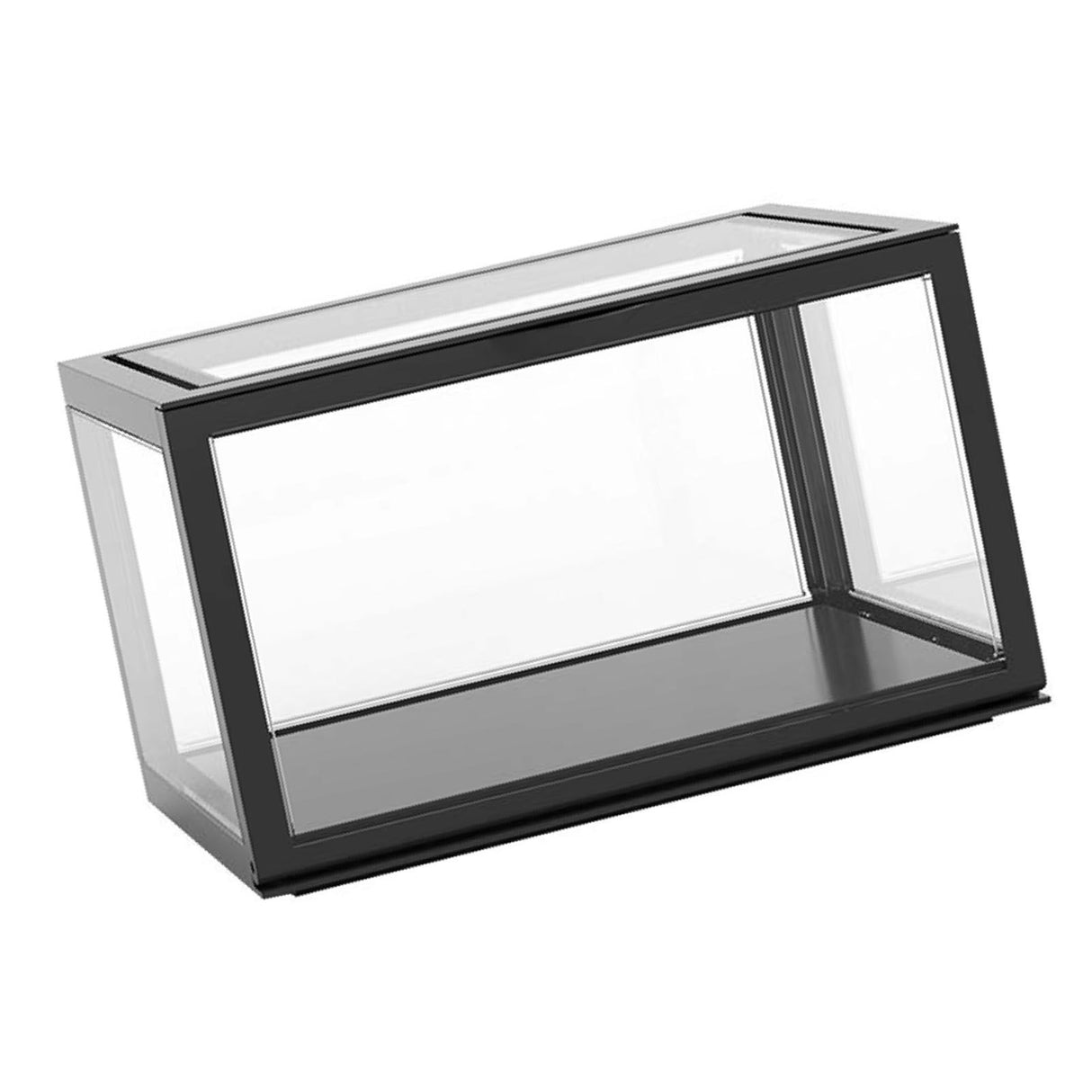 Figure Organizer Desktop Doll Acrylic Display Cabinet High Transparency Sealed Dustproof Show Case Black