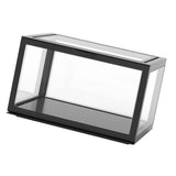 Figure Organizer Desktop Doll Acrylic Display Cabinet High Transparency Sealed Dustproof Show Case Black