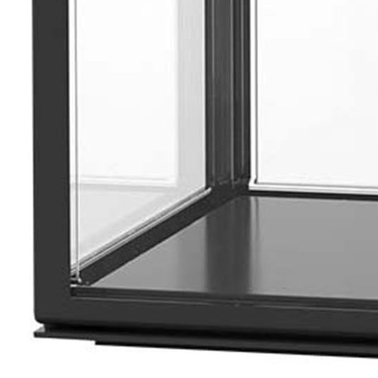 Figure Organizer Desktop Doll Acrylic Display Cabinet High Transparency Sealed Dustproof Show Case Black