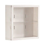 Wall Mounted Showcase Blind Box Figures Display Case Handicraft Storage Display Rack Dust Proof Doll Toy Storage Box White