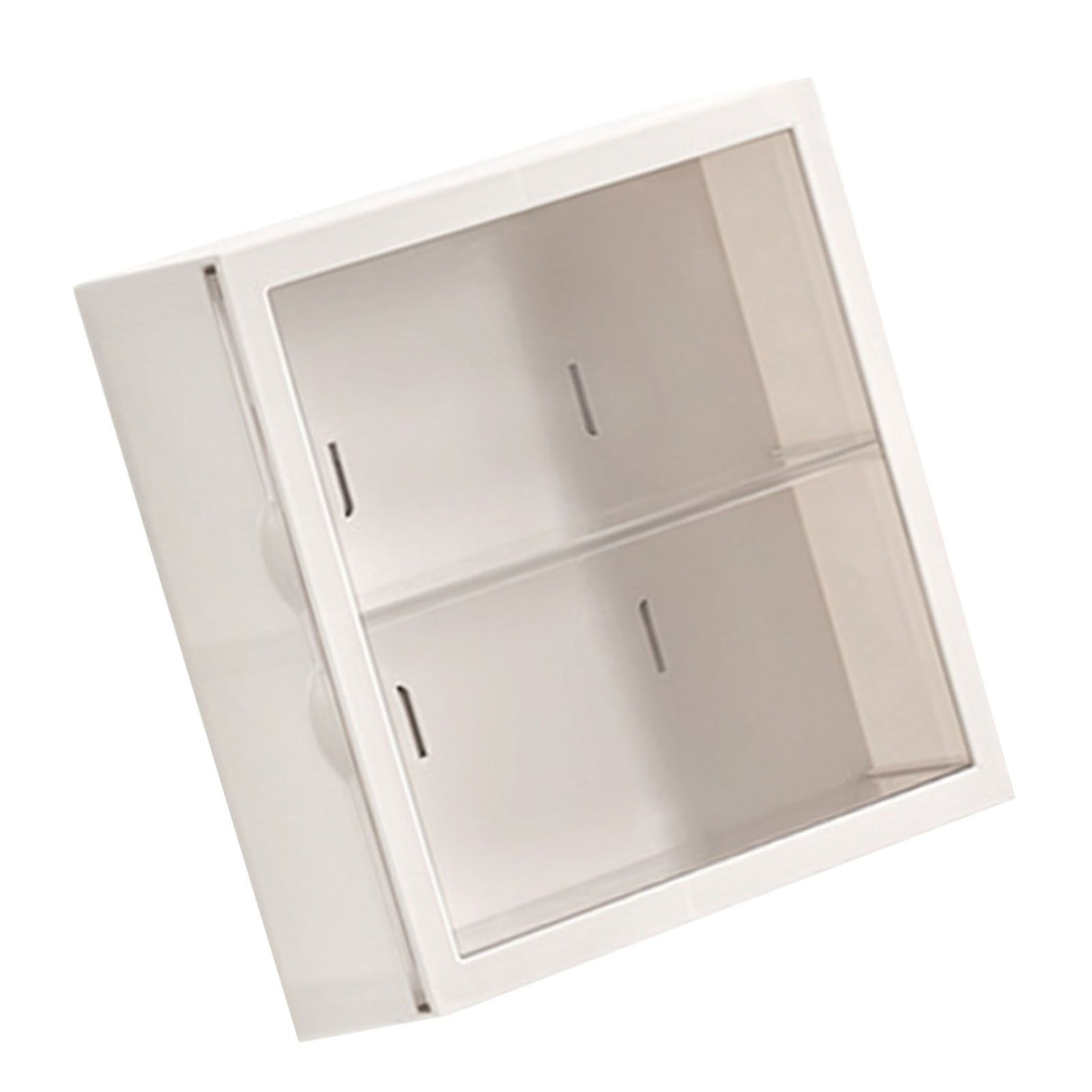 Wall Mounted Showcase Blind Box Figures Display Case Handicraft Storage Display Rack Dust Proof Doll Toy Storage Box White