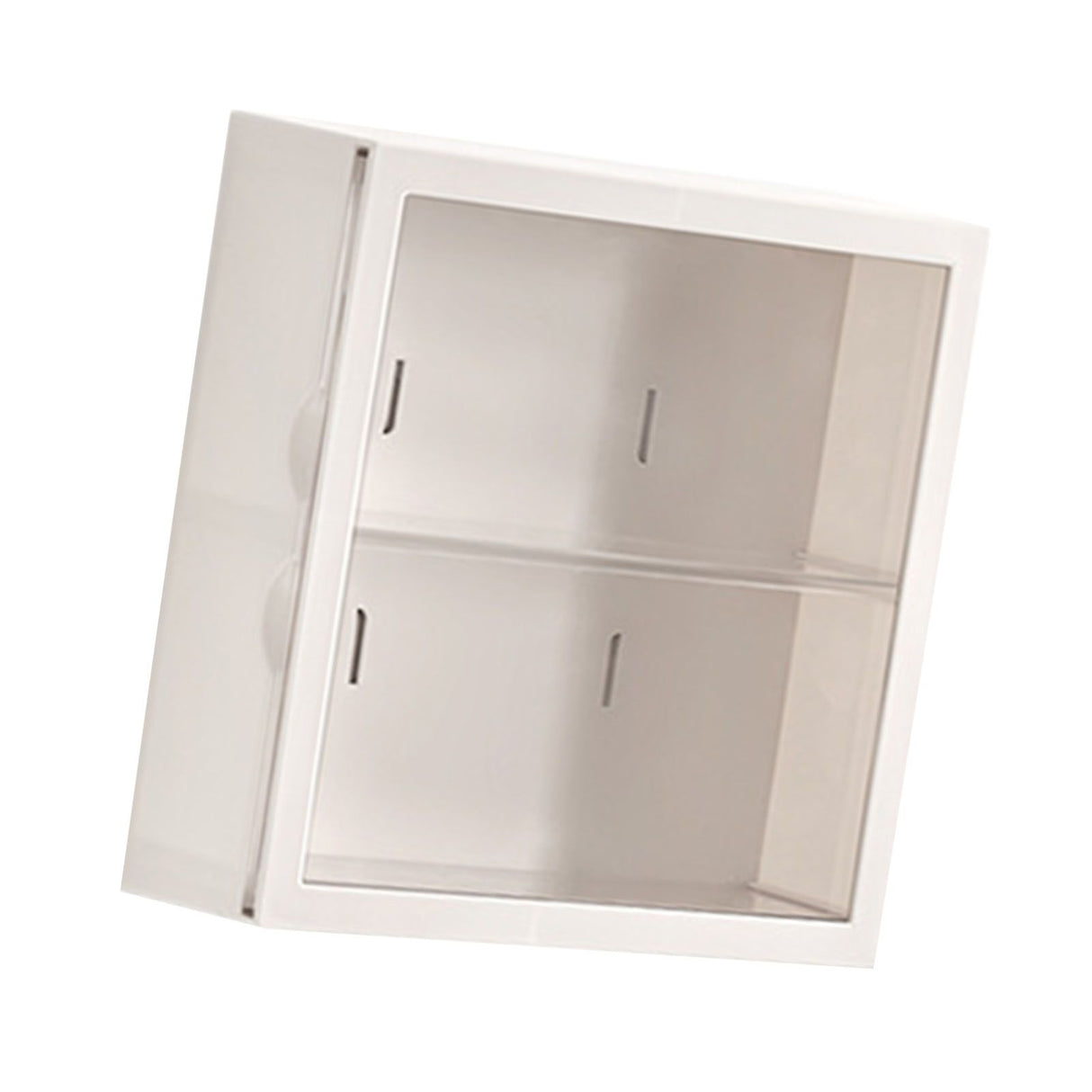 Wall Mounted Showcase Blind Box Figures Display Case Handicraft Storage Display Rack Dust Proof Doll Toy Storage Box White