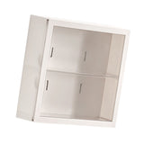 Wall Mounted Showcase Blind Box Figures Display Case Handicraft Storage Display Rack Dust Proof Doll Toy Storage Box White - Side View