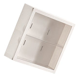 Wall Mounted Showcase Blind Box Figures Display Case Handicraft Storage Display Rack Dust Proof Doll Toy Storage Box White - Top-Down View