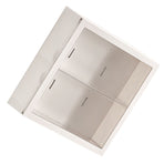 Wall Mounted Showcase Blind Box Figures Display Case Handicraft Storage Display Rack Dust Proof Doll Toy Storage Box White