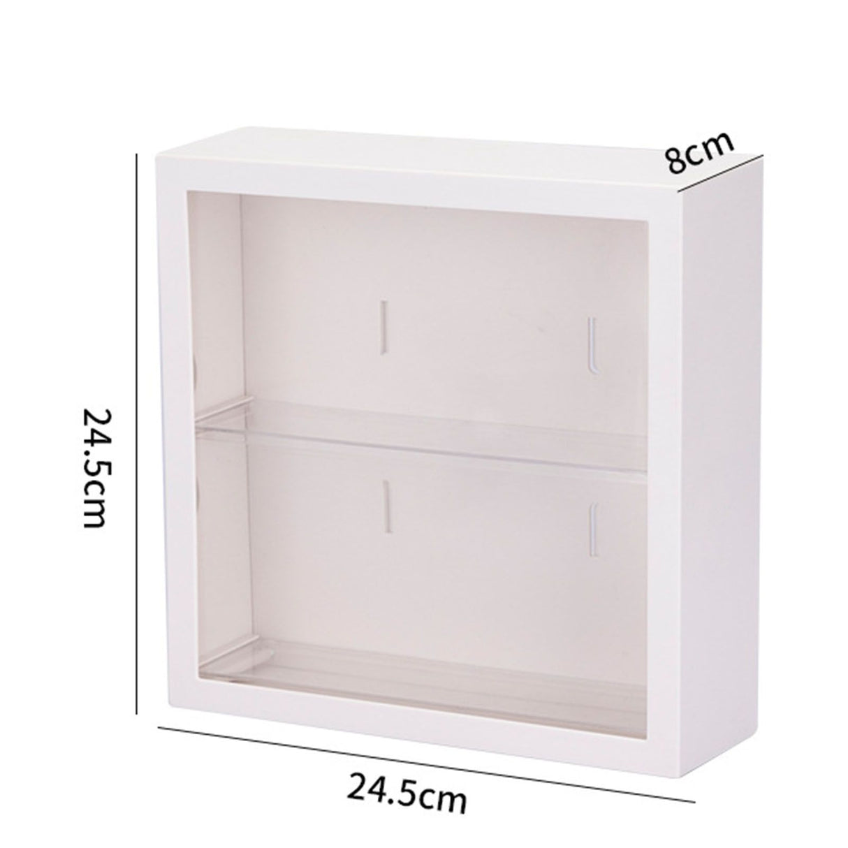 Wall Mounted Showcase Blind Box Figures Display Case Handicraft Storage Display Rack Dust Proof Doll Toy Storage Box White