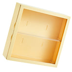 Wall Mounted Showcase Blind Box Figures Display Case Handicraft Storage Display Rack Dust Proof Doll Toy Storage Box Creamy Yellow