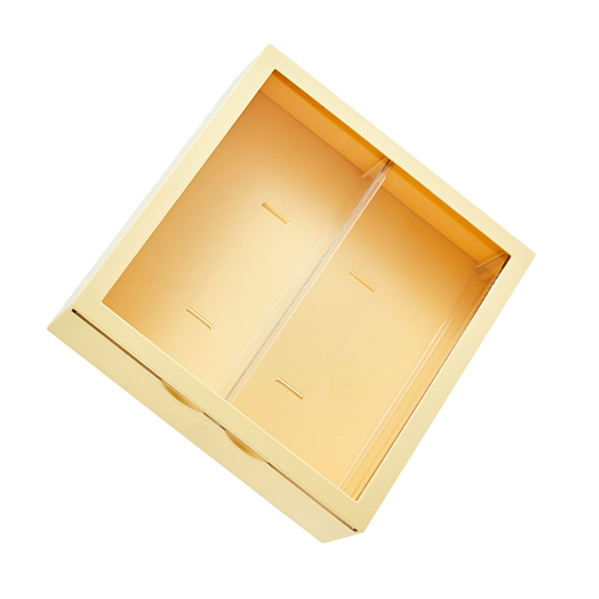 Wall Mounted Showcase Blind Box Figures Display Case Handicraft Storage Display Rack Dust Proof Doll Toy Storage Box Creamy Yellow