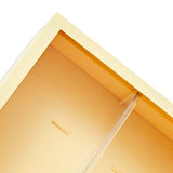Wall Mounted Showcase Blind Box Figures Display Case Handicraft Storage Display Rack Dust Proof Doll Toy Storage Box Creamy Yellow