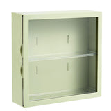 Wall Mounted Showcase Blind Box Figures Display Case Handicraft Storage Display Rack Dust Proof Doll Toy Storage Box Avocado Green