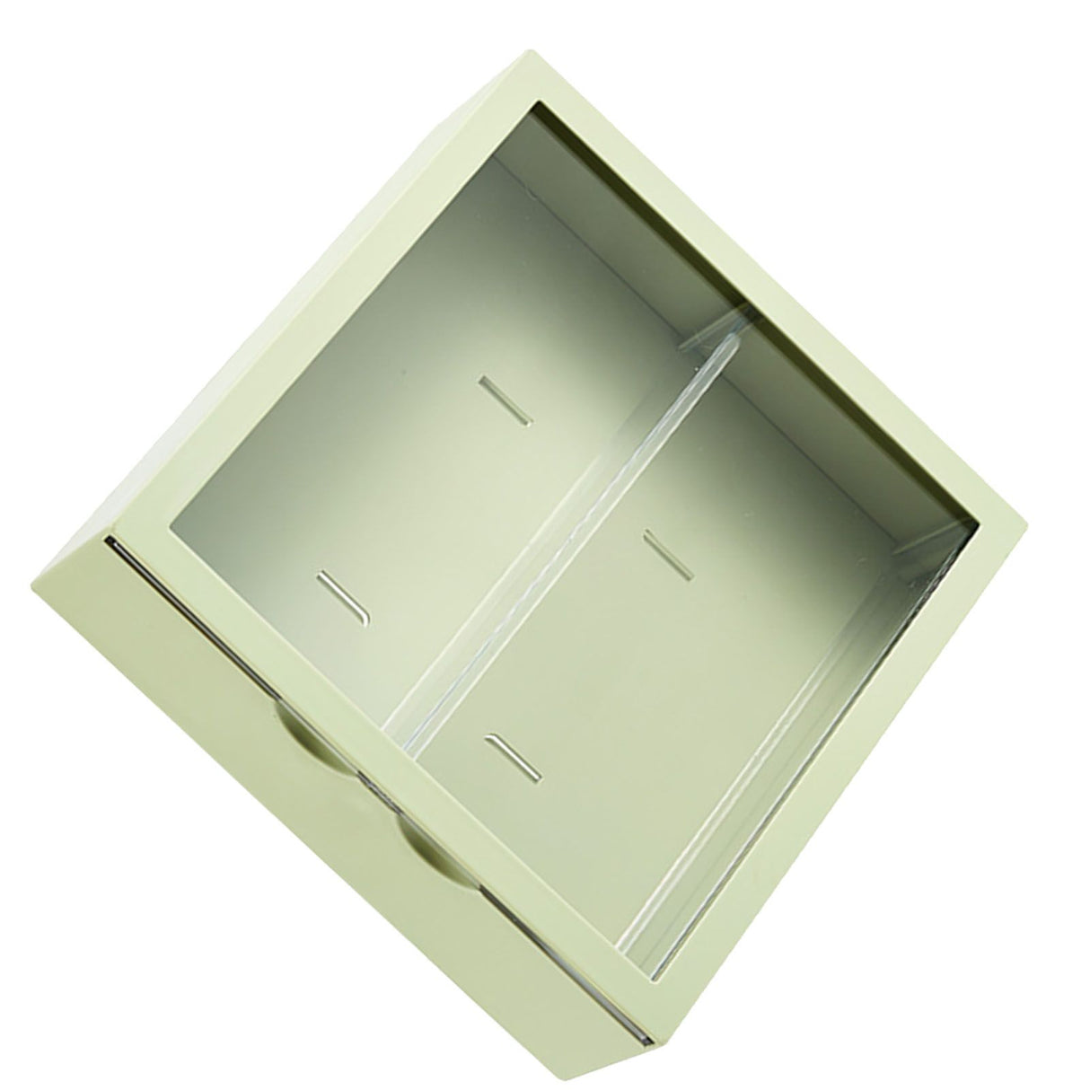 Wall Mounted Showcase Blind Box Figures Display Case Handicraft Storage Display Rack Dust Proof Doll Toy Storage Box Avocado Green