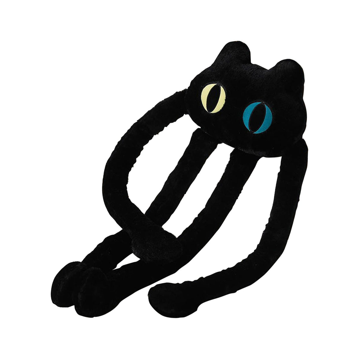 Long Legged Octopus Doll Long Legs and Feet Fine Stitching Plush Long Legs Toy for Men Women Black Cat