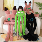 Long Legged Octopus Doll Long Legs and Feet Fine Stitching Plush Long Legs Toy for Men Women Black Cat