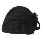 Outdoor Helmet Bag Nylon Waterproof Motorcycle Bike Bicycle Helmet Bag for Camping Hiking Black - Front View
