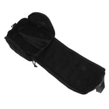 Outdoor Helmet Bag Nylon Waterproof Motorcycle Bike Bicycle Helmet Bag for Camping Hiking Black - Top-Down View