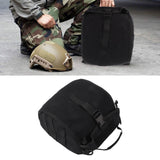 Outdoor Helmet Bag Nylon Waterproof Motorcycle Bike Bicycle Helmet Bag for Camping Hiking Black - Extra Image