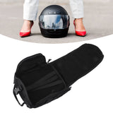 Outdoor Helmet Bag Nylon Waterproof Motorcycle Bike Bicycle Helmet Bag for Camping Hiking Black - Extra Image