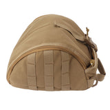 Outdoor Helmet Bag Nylon Waterproof Motorcycle Bike Bicycle Helmet Bag for Camping Hiking Khaki - Front View