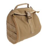 Outdoor Helmet Bag Nylon Waterproof Motorcycle Bike Bicycle Helmet Bag for Camping Hiking Khaki
