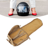 Outdoor Helmet Bag Nylon Waterproof Motorcycle Bike Bicycle Helmet Bag for Camping Hiking Khaki - Extra Image