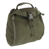 Outdoor Helmet Bag Nylon Waterproof Motorcycle Bike Bicycle Helmet Bag for Camping Hiking OD Green - Front View