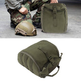 Outdoor Helmet Bag Nylon Waterproof Motorcycle Bike Bicycle Helmet Bag for Camping Hiking OD Green - Extra Image