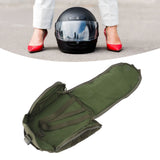 Outdoor Helmet Bag Nylon Waterproof Motorcycle Bike Bicycle Helmet Bag for Camping Hiking OD Green - Extra Image