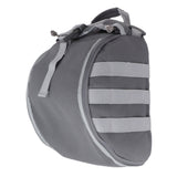 Outdoor Helmet Bag Nylon Waterproof Motorcycle Bike Bicycle Helmet Bag for Camping Hiking Gray - Front View