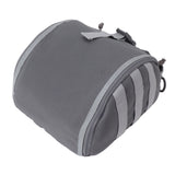 Outdoor Helmet Bag Nylon Waterproof Motorcycle Bike Bicycle Helmet Bag for Camping Hiking Gray - Rear View