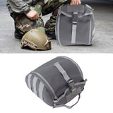 Outdoor Helmet Bag Nylon Waterproof Motorcycle Bike Bicycle Helmet Bag for Camping Hiking Gray