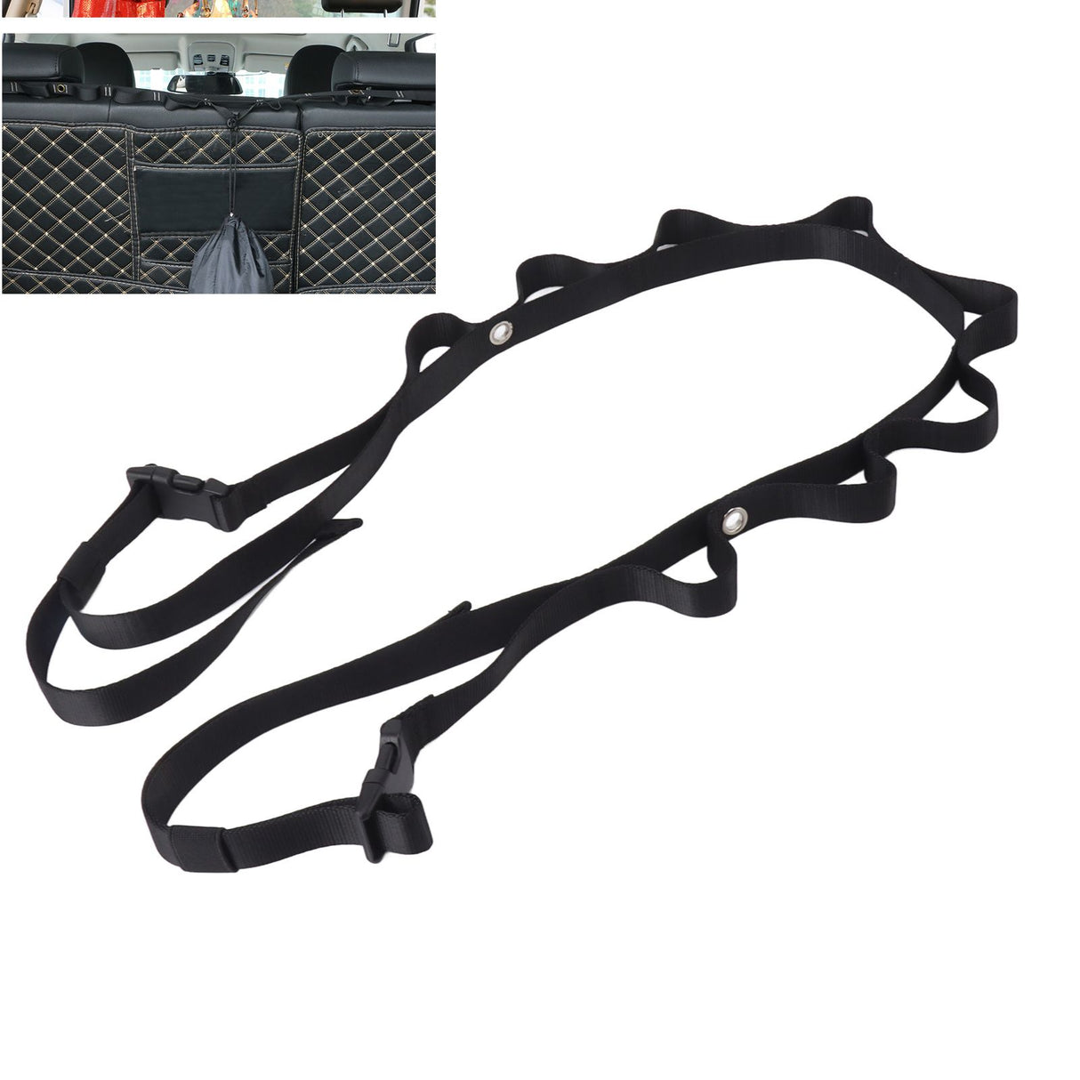 Car Lanyard Clothesline Portable Multi Functional Clothes Drying Rope Camping Tent Storage Strap for Home Travel