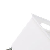 Storage Basket Roller Basket Premium PP Sturdy Portable Movable Easy Storage Large Capacity Organizer Box for Books Clothes Shoes White