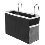 Bedside Storage Basket Hook Hanging Canvas Bag Rail Organization Shelf for Dormitory Office Living Room