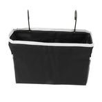 Bedside Storage Basket Hook Hanging Canvas Bag Rail Organization Shelf for Dormitory Office Living Room